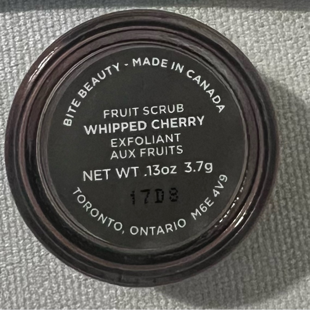 Bite Lip Fruit Scrub Whipped Cherry Exfoliant 0.13 oz